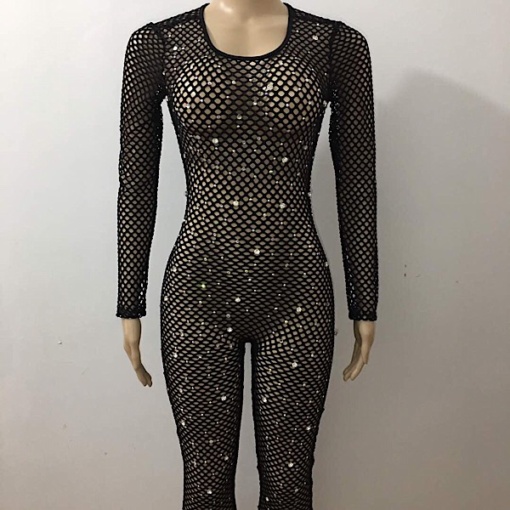 Black Star Crystal Jumpsuit