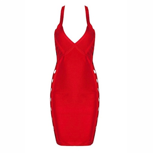 Bodycon Hollow Out Mini Bandage Dress