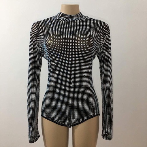 Rihanna Full Crystal Bodysuit