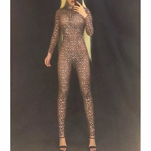 Maria Full Crystal Jumpsuit