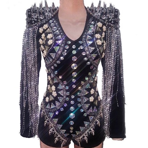 Omnia Crystal Bodysuit