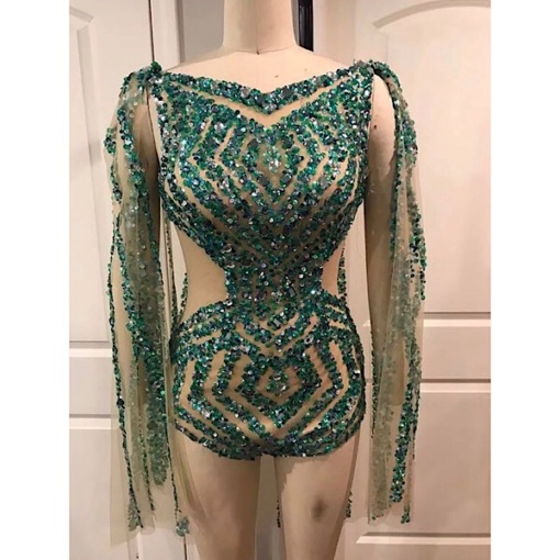 Romania Rhinestone Bodysuit