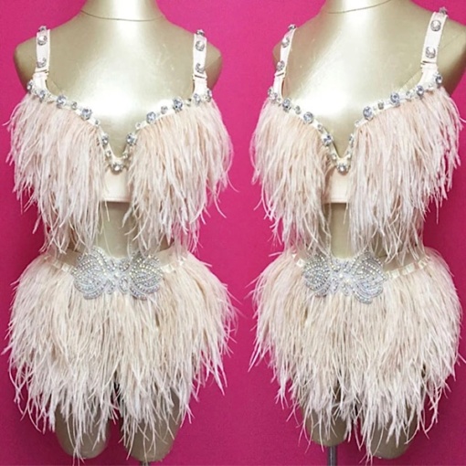 Feather Rhinestone Set