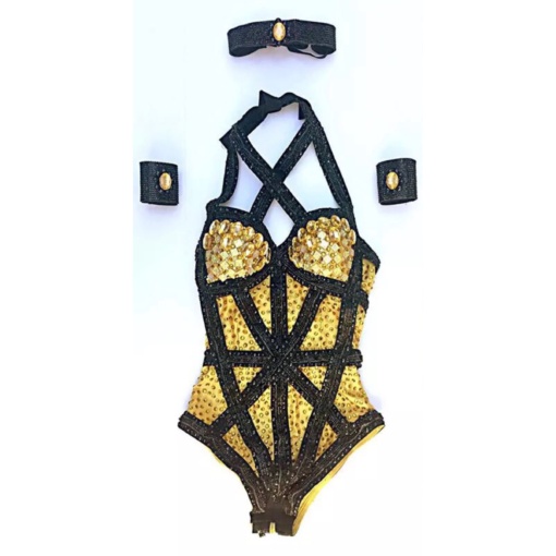 Lisha Crystal Bodysuit