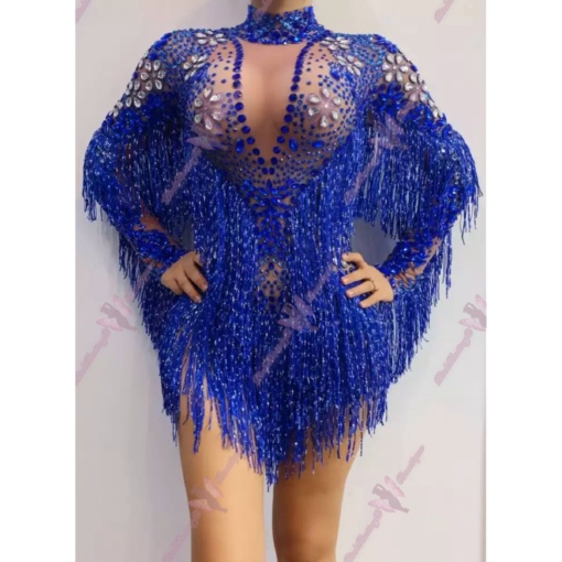 Blue Dream Crystal Bodysuit