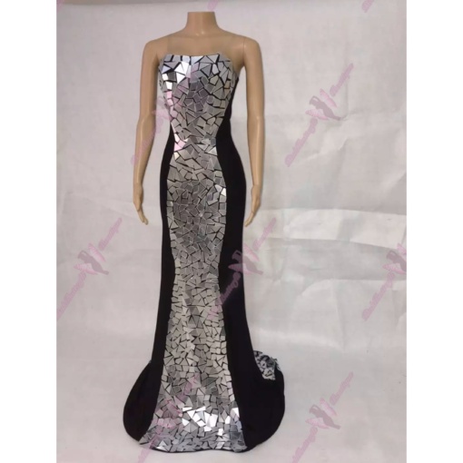 Sky Sparkly Mirror Dress