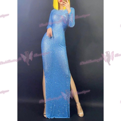 Shyla Mesh Crystal Dress