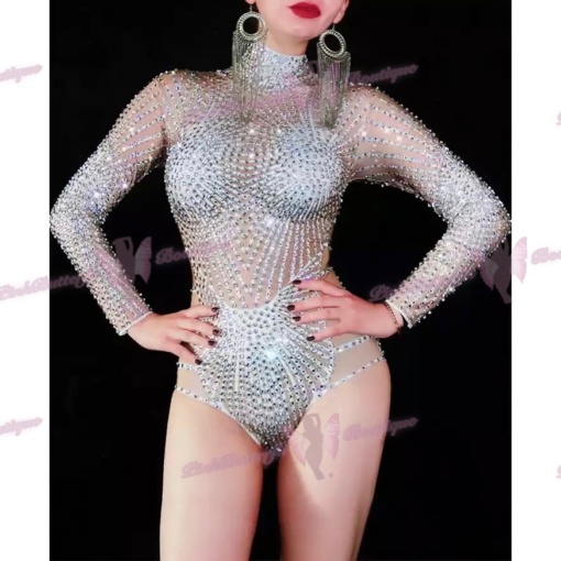 Faline Crystal Bodysuit