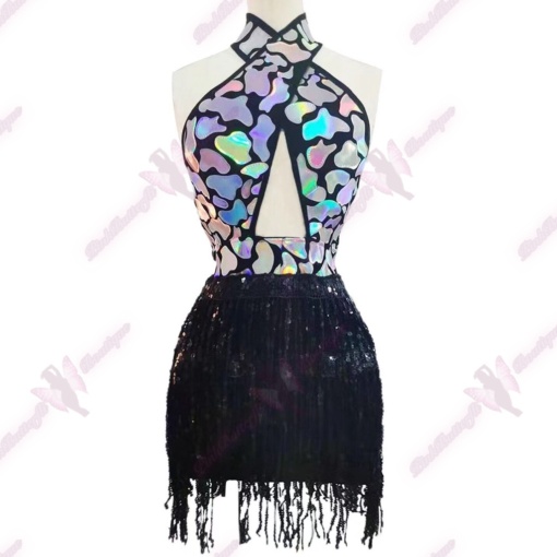 Elisia Sequin Backless Dress