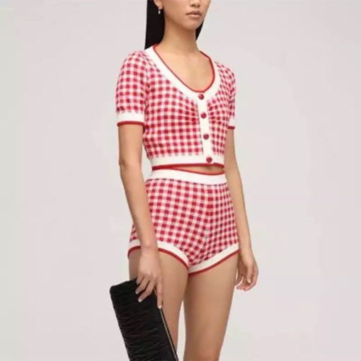 CC Checkered Short Set