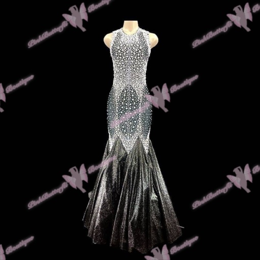 Tiana Long Pearl Dress