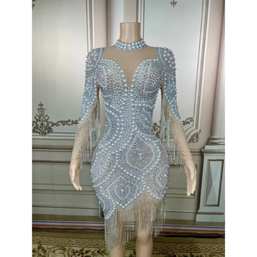 Tonya Crystal Pearl Dress